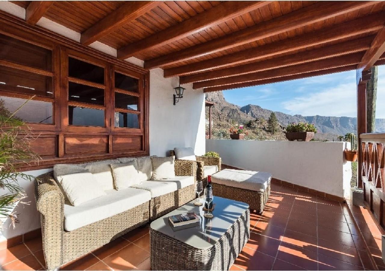 Casa Agustin Pool 27 ºc Villa Fataga Exterior photo
