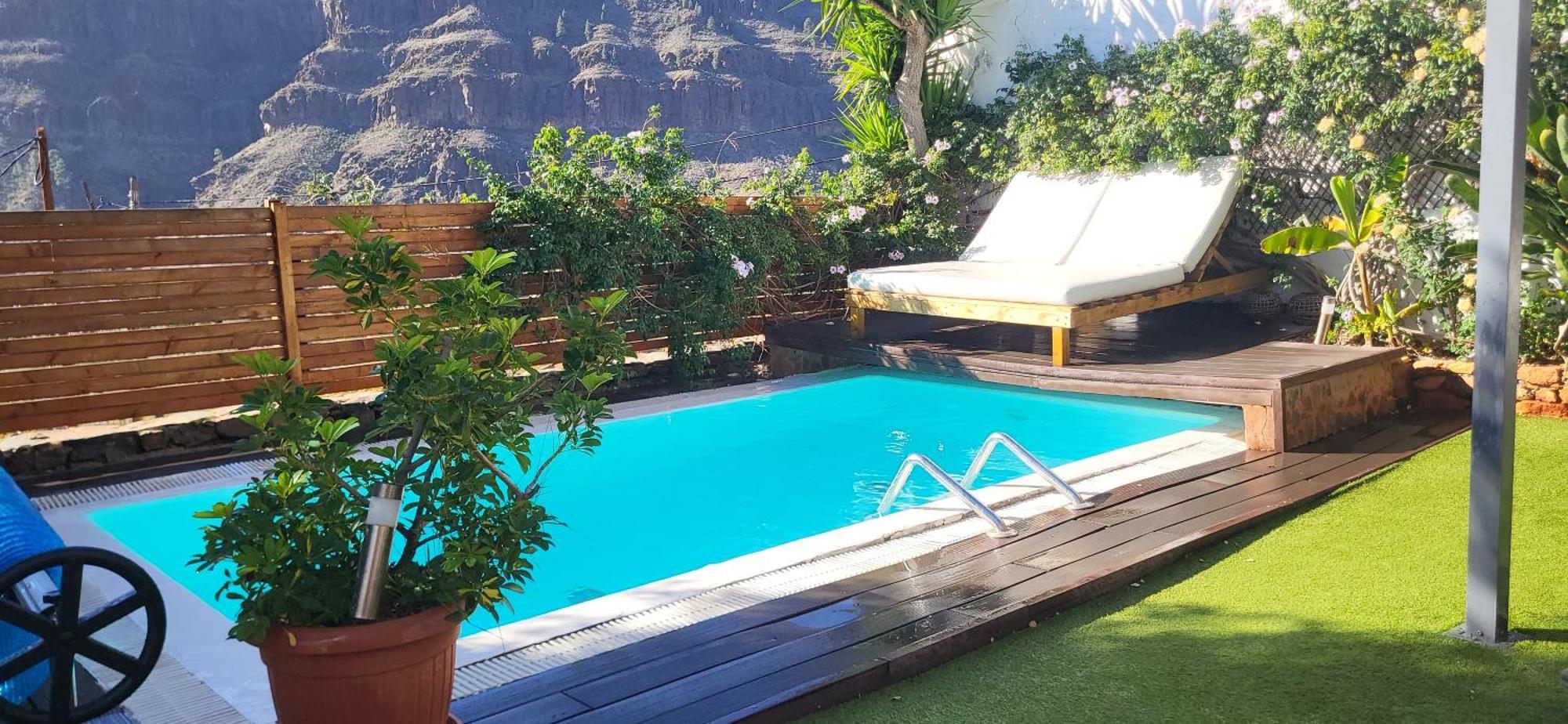 Casa Agustin Pool 27 ºc Villa Fataga Exterior photo